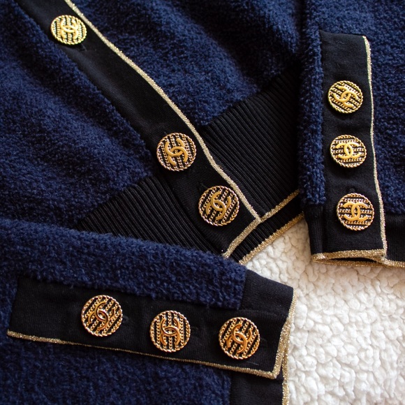 Chanel Cruise 2019 La Pausa Navy Cardigan Pants - Picture 10 of 13